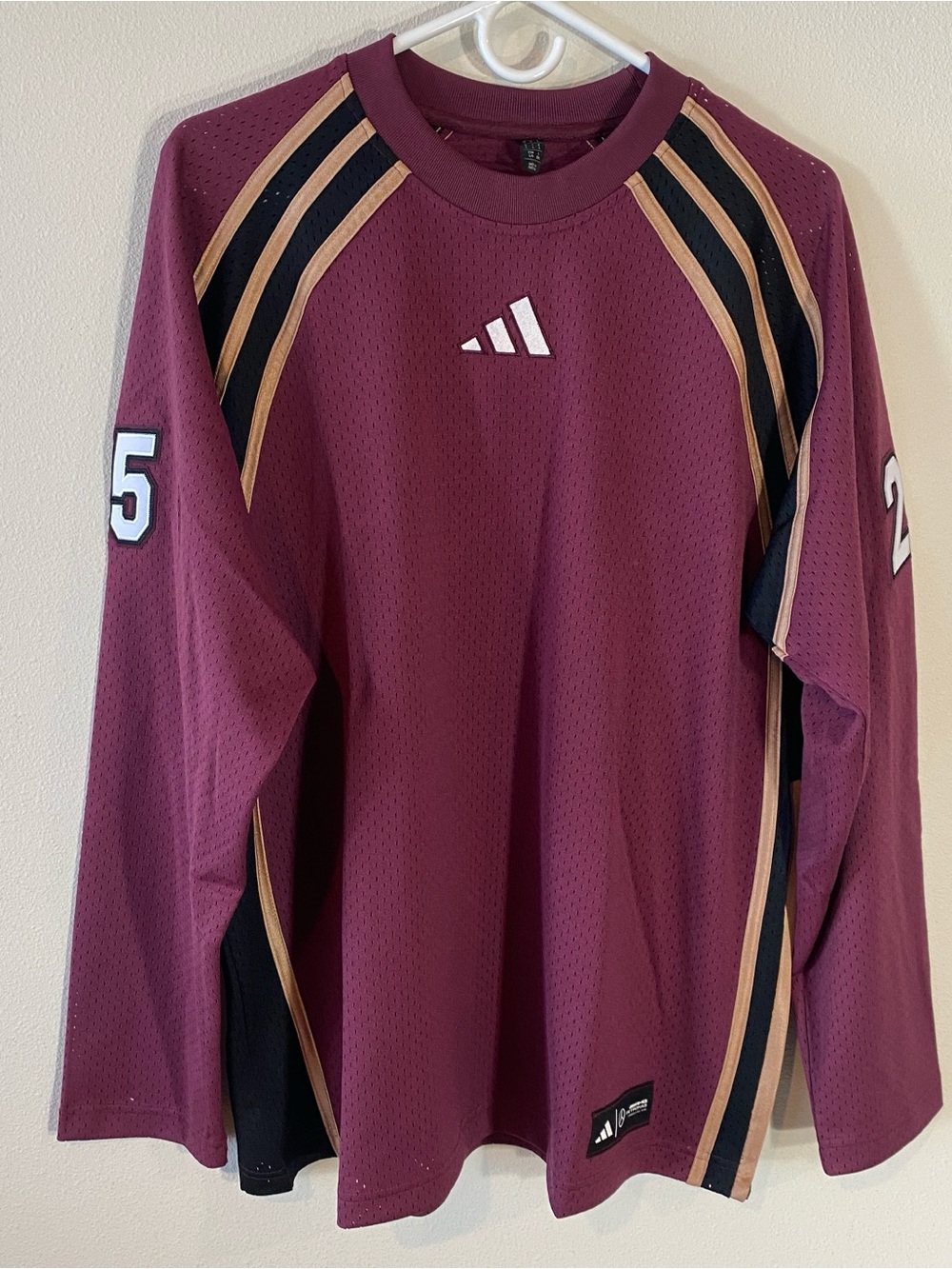 Adidas Mercedes F1 Formula One Team Jersey Long Sleeve Burgundy $95 - Large